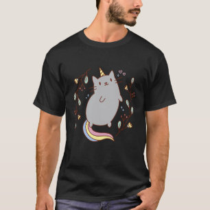 T-shirt Graphisme de chaton licorne mignon