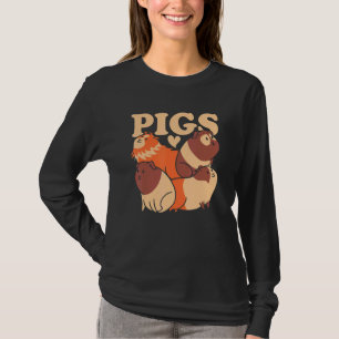 T-shirt Graphisme de cochons empilés Propriétaire de cocho