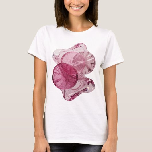 T-shirt Graphisme de conception abstraite argentée saisiss (Devant)