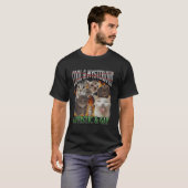 T-shirt Graphisme de contrefaçon de mème de chat drôle aut (Devant entier)