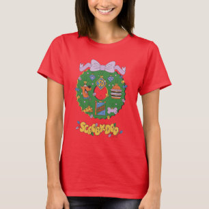 T-shirt Graphisme de couronne de Noël pour snack de Scooby