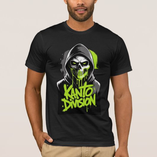 T-shirt Graphisme de crâne de la division Kanto (Devant)