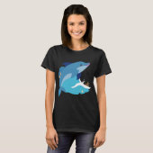 T-shirt graphisme de dauphin (Devant entier)