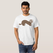 T-shirt Graphisme de furet mignon (Devant entier)
