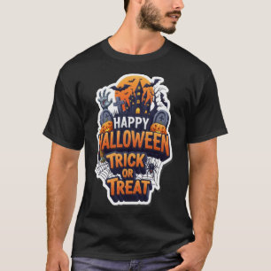 T-shirt Graphisme de Halloween effrayant pour la tournée d