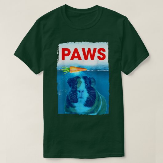 T-shirt Graphisme de la Guinée Cochon conception PAWS Caro (Design devant)
