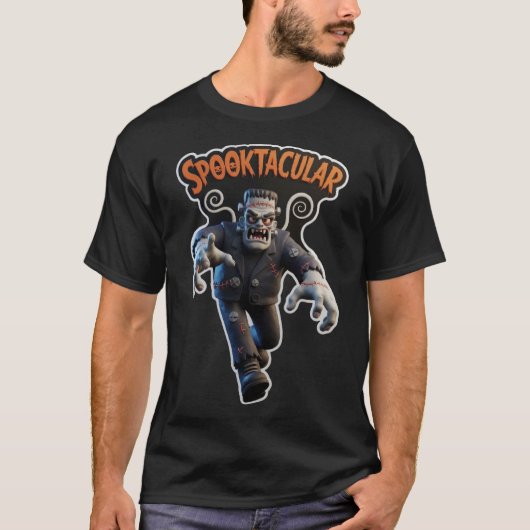 T-shirt Graphisme de monstre de Frankenstein Spooktacular (Devant)