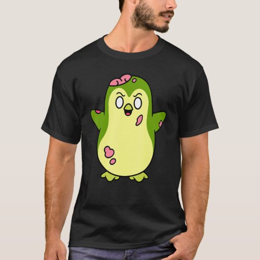 T-shirt Graphisme de monstre mignon d'animal de pingouin z (Devant)
