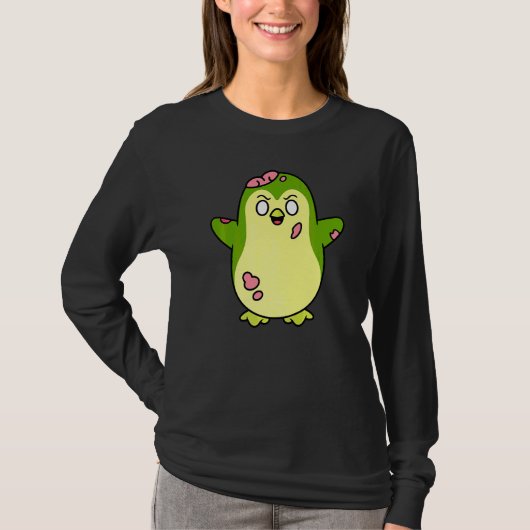 T-shirt Graphisme de monstre mignon d'animal de pingouin z (Devant)