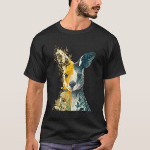 T-shirt Graphisme de motif de faune amateur de kangourou d