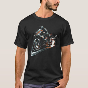 T-shirt Graphisme de moto de sport
