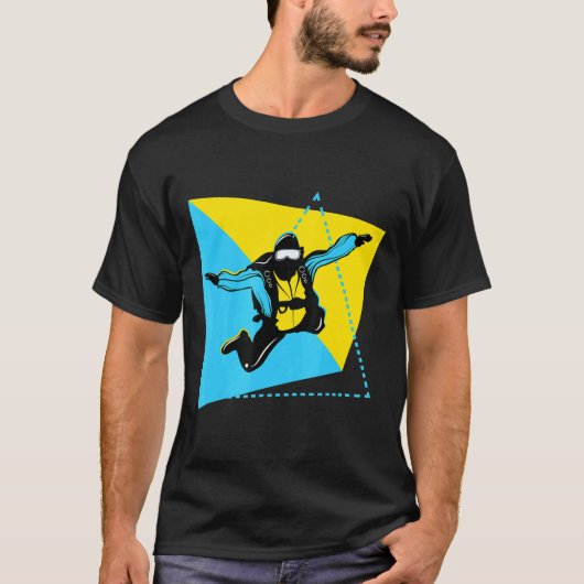 T-shirt Graphisme de parachutisme (Devant)