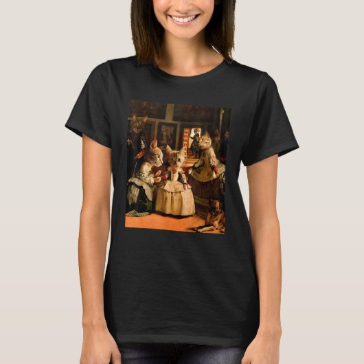 T-shirt Graphisme de peinture de chaton de chat (Devant)