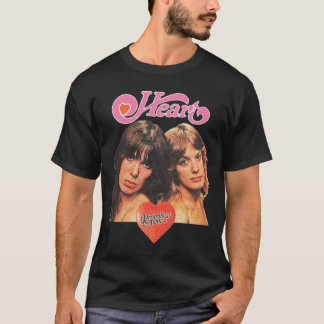 T-shirt Graphisme de portrait de rock vintage cœur