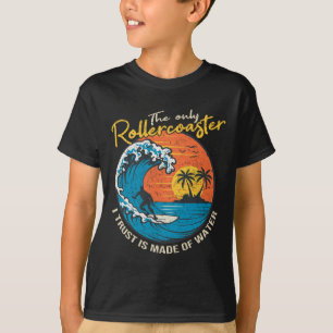 T-shirt Graphisme de surf de grosse vague pour homme surfe