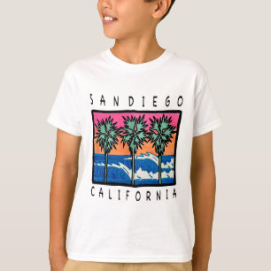 T-shirt Graphisme de surf vintage avec des vagues de la pl