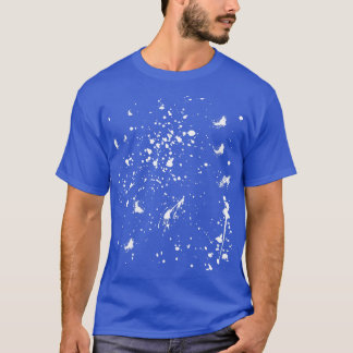 T-shirt Graphisme de tache de peinture blanche Tache d'enc