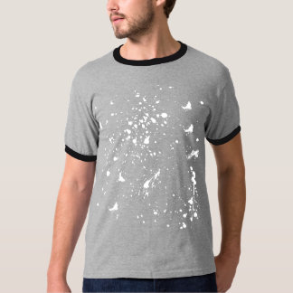 T-shirt Graphisme de tache de peinture blanche Tache d'enc