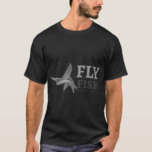 T-shirt Graphisme de vêtements de pêche à la mouche littér
