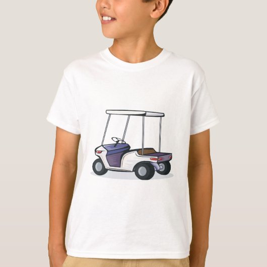 T-shirt graphisme de voiturette de golf (Devant)