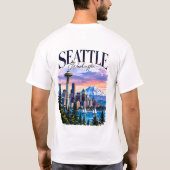 T-shirt Graphisme de voyage pour la Space Needle de Seattl (Dos)