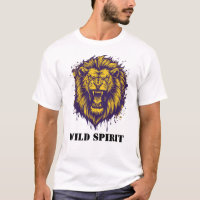 Graphisme d'esprit sauvage de lion rugissant féroc