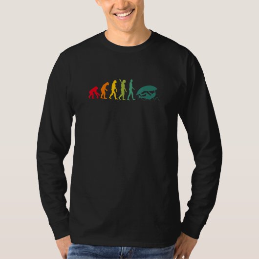 T-shirt Graphisme d'évolution grimpeur d'escalade Bloc (Devant)