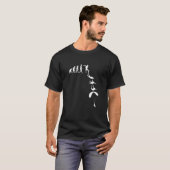 T-shirt Graphisme d'évolution Parapente Parapente Skydiver (Devant entier)