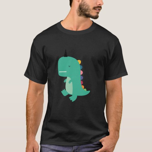 T-shirt Graphisme Dinocorn Andy Westface Threadless (Devant)