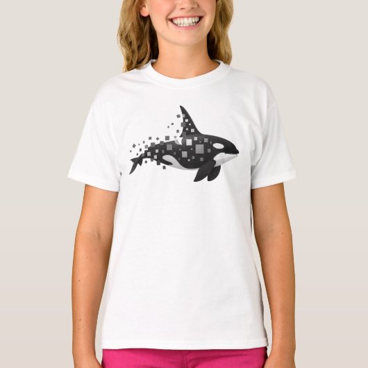 T-shirt Graphisme d'Orque Pixelisé – Dysfonctionnement Num (Devant)