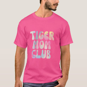 T-shirt Graphisme du club maman Tiger Fun