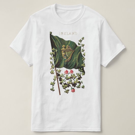 T-shirt Graphisme du drapeau de l'Irlande (Design devant)