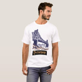 T-shirt Graphisme du pont Queensboro (Devant entier)
