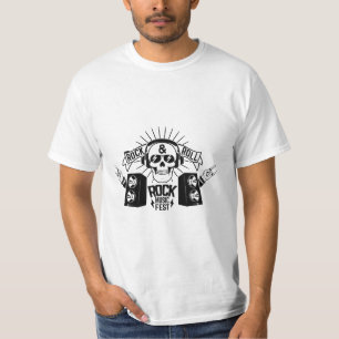 T-shirt Graphisme du Rock & Roll Skull Music Fest