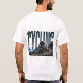 T-shirt Graphisme éditorial de cyclisme d'endurance (Dos)