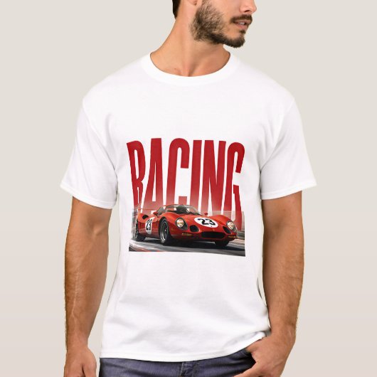 T-shirt Graphisme éditorial de performance de course (Devant)