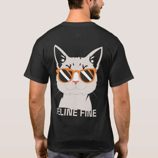 T-shirt Graphisme Félin Super Chat (Dos)