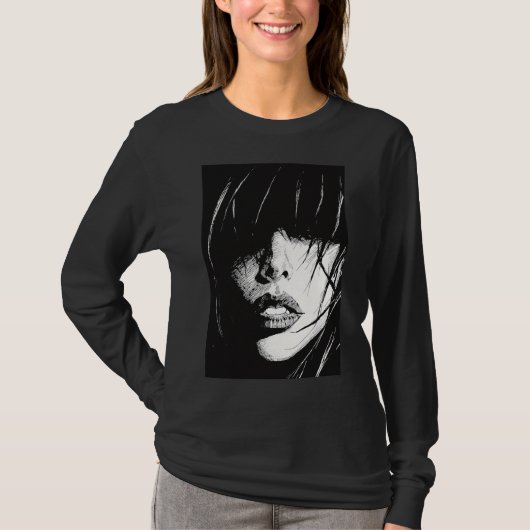 T-shirt Graphisme féminin Décontracté élégant (Devant)