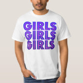 T-shirt Graphisme filles filles filles (Devant)