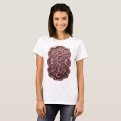 T-shirt Graphisme ICONIQUE Rose vif (Devant entier)