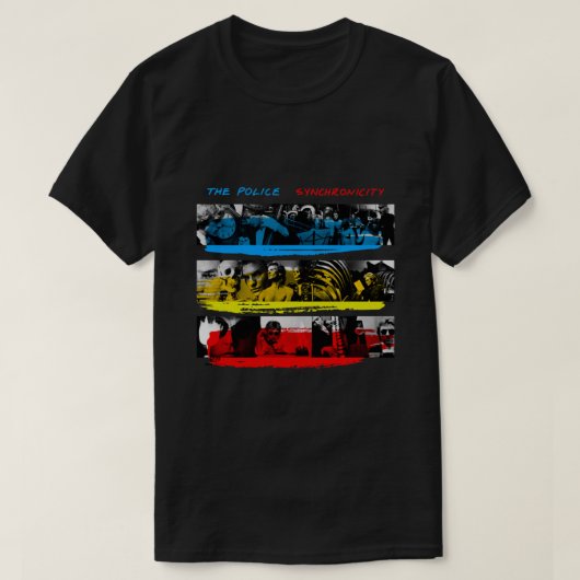 T-shirt Graphisme La Police Logo Music Rock Band (Design devant)