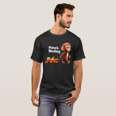 T-shirt Graphisme mignon viral Punch Monkey (Devant entier)