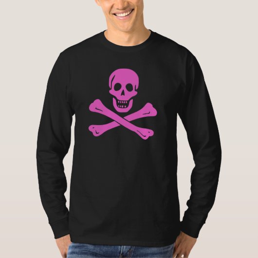 T-shirt Graphisme moderne de crâne et d'os entrecroisés ro (Devant)