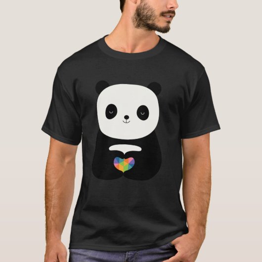 T-shirt Graphisme Panda Amour Andy Westface Threadless (Devant)