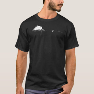 T-shirt Graphisme Pêche à la mouche Ligne Poisson Voile de