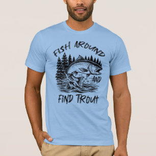 T-shirt Graphisme Pêche et Trouve Truite