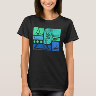 T-shirt Graphisme Pop Art Hockey sur Glace Drôle Sport d'H