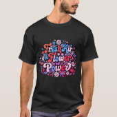 T-shirt Graphisme Pouvoir Fleur Boho (Devant)