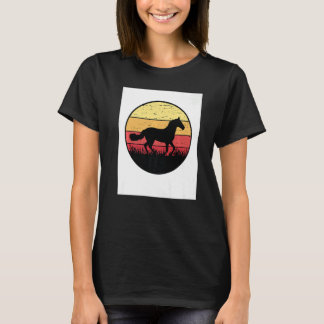 T-shirt Graphisme Rétro Cavalier Équitation Amoureux des C