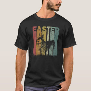 T-shirt Graphisme Rétro de Pâques Funny Welsh Corgi